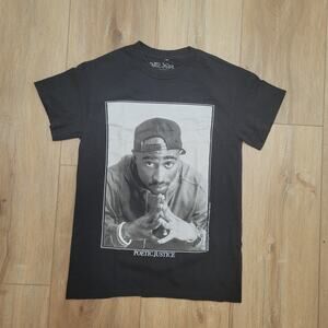 Tupac Shakur 2Pac Poetic Justice T-Shirt Mens Small S Official Movie Tee